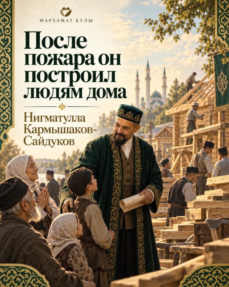 После пожара он построил людям новые дома